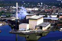 aerial view of Bridgeport Waste-to-Energy Plant